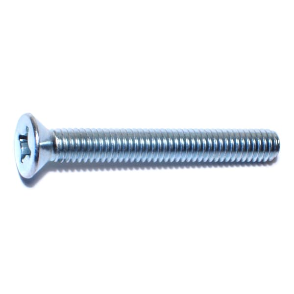 Midwest Fastener 5/16"-18 x 2-1/2 in Phillips Flat Machine Screw, Zinc Plated Steel, 25 PK 54707 - main